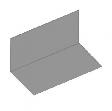 Wall Duct Inside 45° Flush Cvr 18'' Wall Duct Inside 45° Flush Cvr 18''